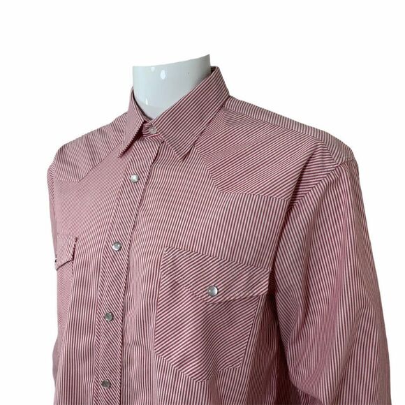 Sunweave Men's Vertical Striped Pearl Snap Shirt - Picture 5 of 8